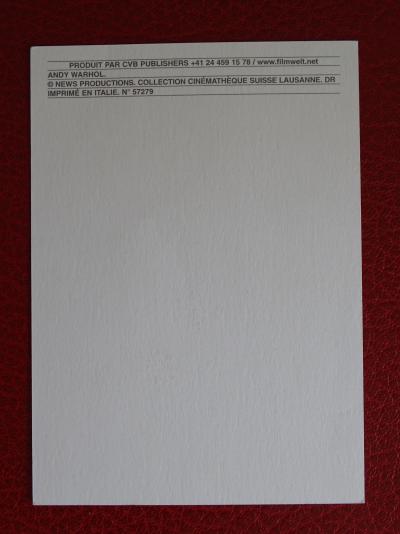 Andy Warhol, photograph postcard-  hand signed 2