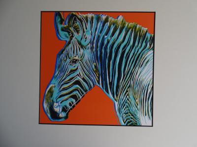 Andy Warhol - Zebra , from Endangered Species -  1987, serigrahy 2