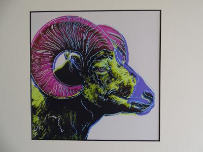 Andy Warhol - Bighorn , from Endangered Species -  1987, serigrahy 2