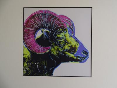 Andy Warhol - Bighorn , from Endangered Species -  1987, serigrahy 2