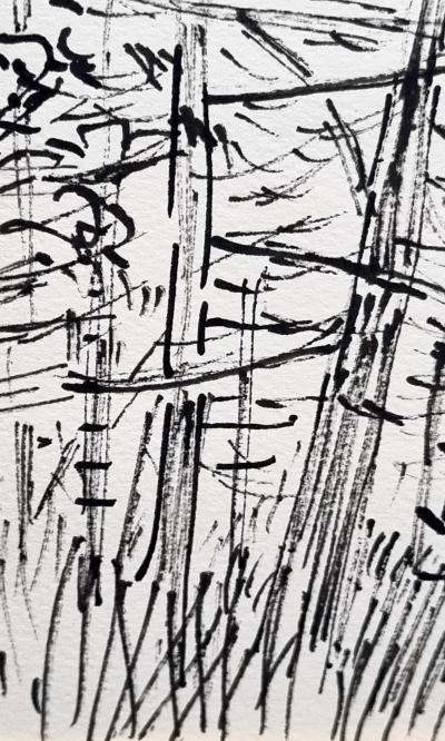 Rouve Hauser, dessin encre signé, 1964 2