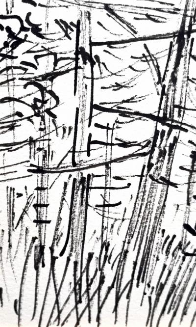 Rouve Hauser, dessin encre signé, 1964 2