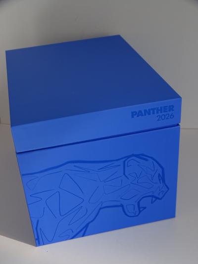 Richard Orlinski - Panther Blue Pearl, 2026 - sculpture 2