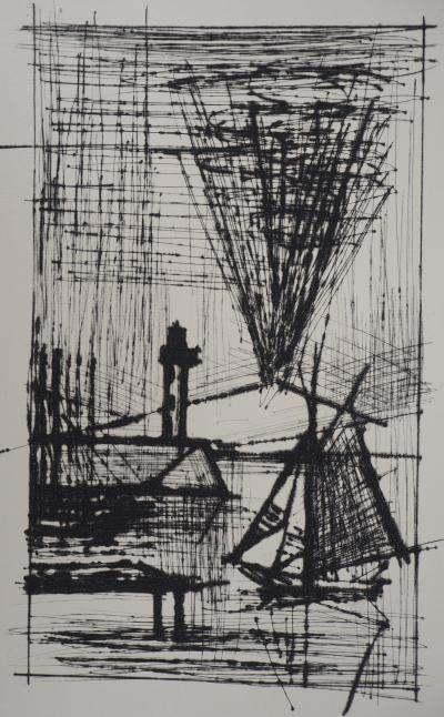 Bernard BUFFET : Le phare - Gravure originale 2