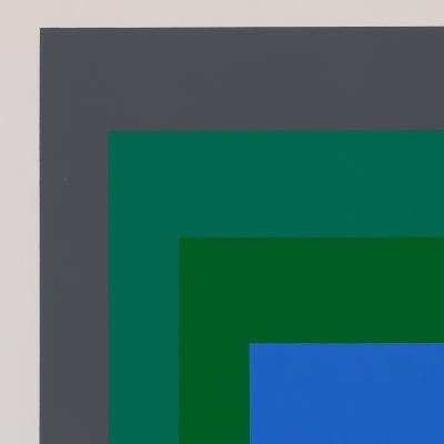 Josef ALBERS: Homage to the Square, Blue Look - Color Screenprint 2