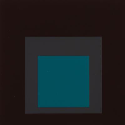 Josef ALBERS: Homage to the Square, Set Off - Color silkscreen 2