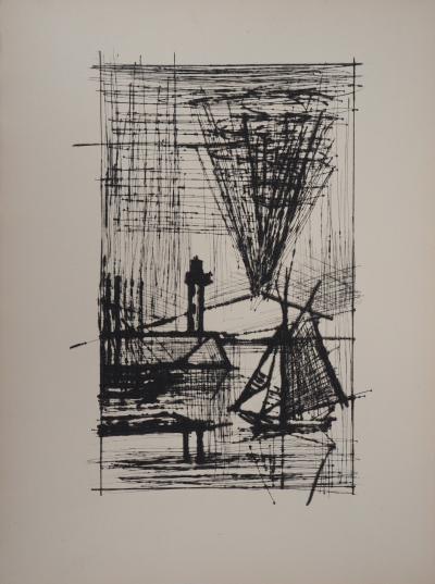 Bernard BUFFET : Le phare - Gravure originale 2