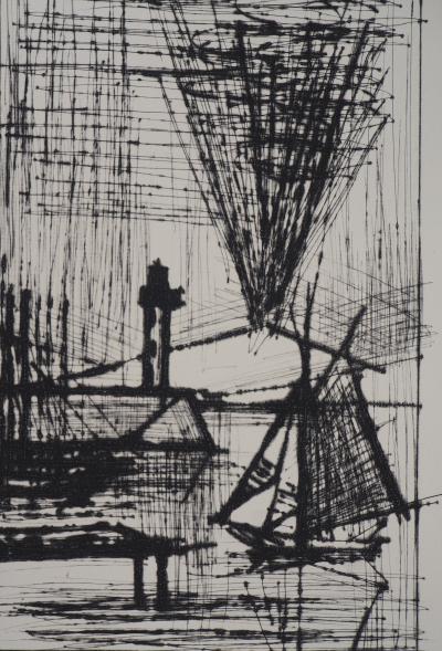 Bernard BUFFET : Le phare - Gravure originale 2
