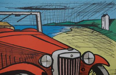 Bernard BUFFET: The Automobile - Original signed lithograph 2