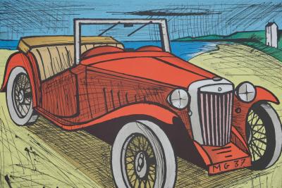 Bernard BUFFET: The Automobile - Original signed lithograph 2