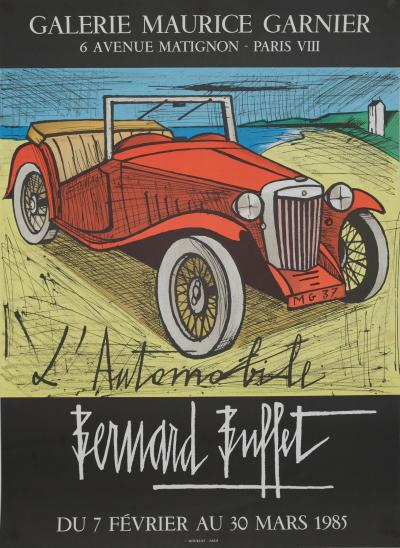 Bernard BUFFET: The Automobile - Original signed lithograph 2