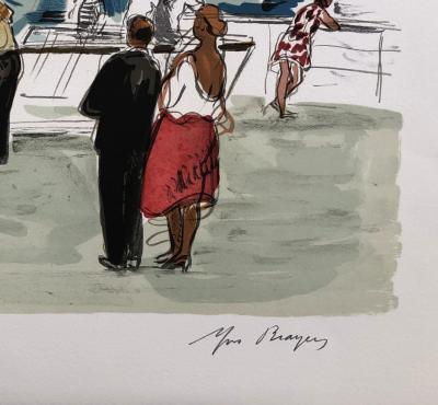 Yves BRAYER : La corniche - Lithographie originale signée 2