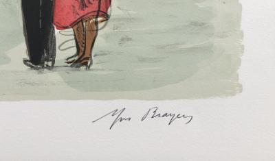 Yves BRAYER : La corniche - Lithographie originale signée 2