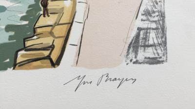 Yves BRAYER : La passe du Vieux Port - Lithographie originale signée 2