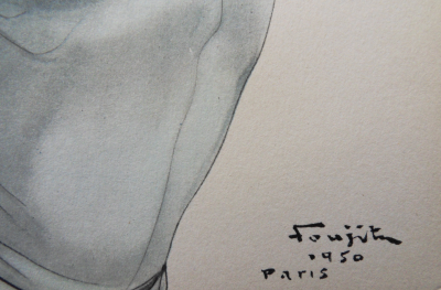 Léonard Tsuguharu FOUJITA: Dancer with a Pink Scarf - Signed Lithograph 2