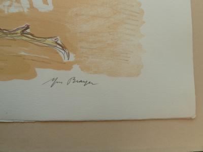 Yves BRAYER : Barque au petit Rhône- Lithographie originale signée 2