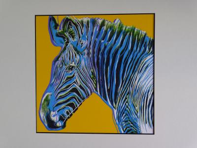 Andy Warhol - Zèbre, extrait de la série Espèces menacées - 1987, sérigraphie