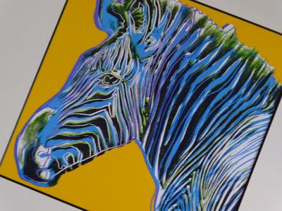 Andy Warhol - Zebra , from Endangered Species -  1987, serigrahy 2