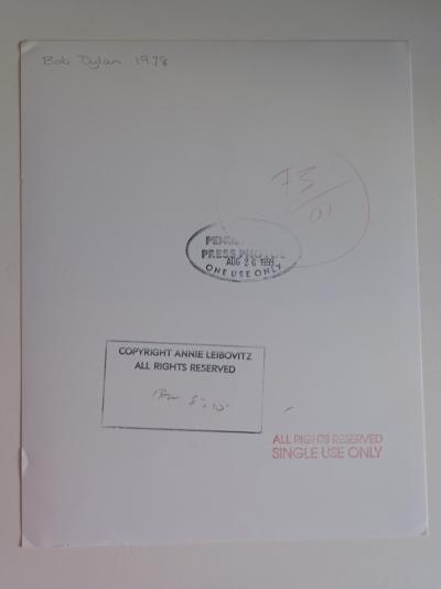 Annie Leibovitz, photograph -  Bob Dylan, 1978 2