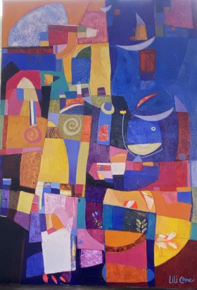 Lili Côme . Ceci est une fenêtre . huile sur toile . 2017 signée 2