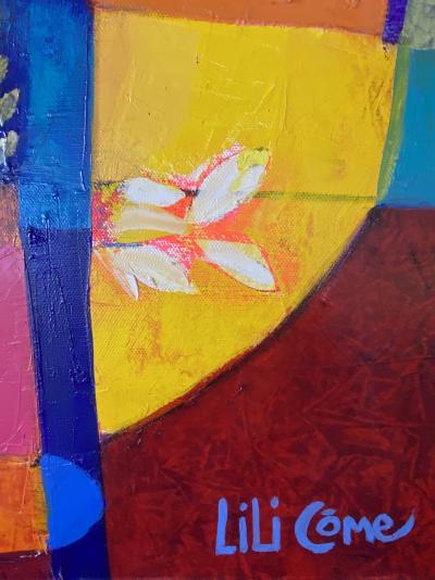 Lili Côme . Ceci est une fenêtre . huile sur toile . 2017 signée 2