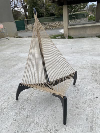 Jorgen Hovelskov - Fauteuil Harpe ou string - édition Mobelhandvaerk. 1963 2