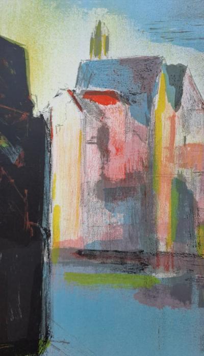 Jean Marzelle - L'entrée du port - Lithographie signée et numérotée au crayon 2