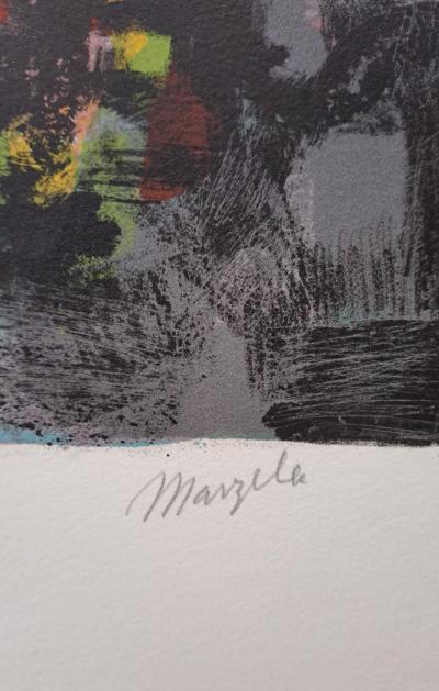 Jean Marzelle - L'entrée du port - Lithographie signée et numérotée au crayon 2