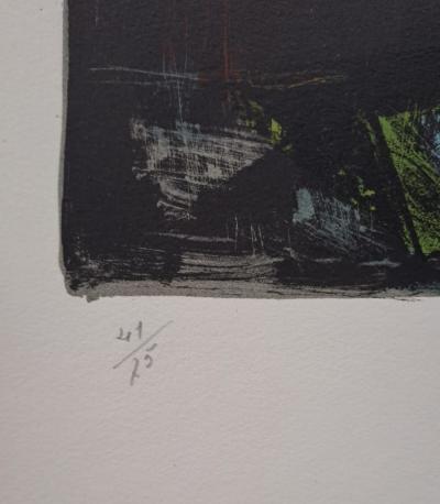 Jean Marzelle - L'entrée du port - Lithographie signée et numérotée au crayon 2