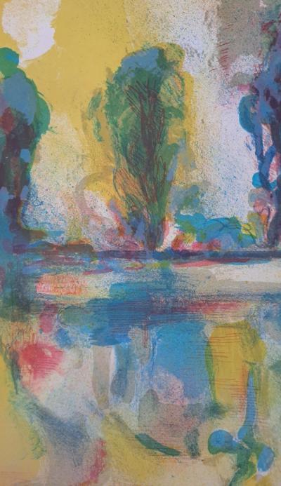 Jean Marzelle - Paysage - Lithographie signée et numérotée au crayon 2