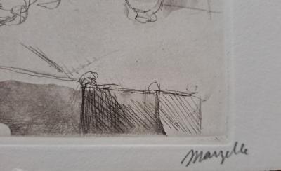 Jean Marzelle - Goûter sous l'arbre, 1964 - Lithographie signée et numérotée au crayon 2