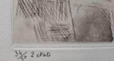 Jean Marzelle - Goûter sous l'arbre, 1964 - Lithographie signée et numérotée au crayon 2