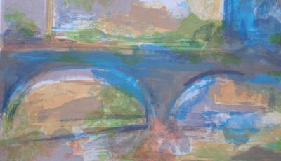 Jean Marzelle - Notre Dame bleue Paris - Lithograph signed and marked EA in pencil 2