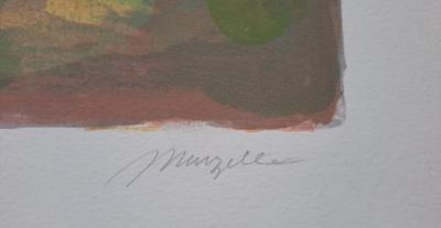 Jean Marzelle - Notre Dame bleue Paris - Lithograph signed and marked EA in pencil 2