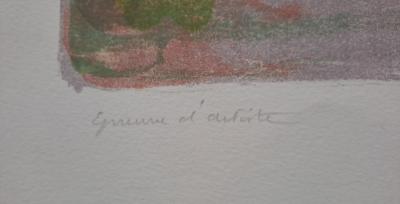 Jean Marzelle - Notre Dame bleue Paris - Lithograph signed and marked EA in pencil 2