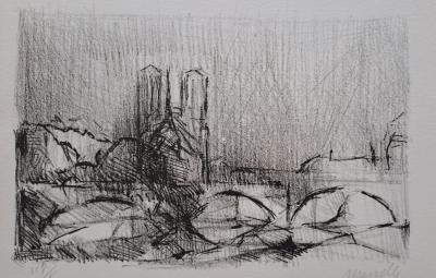 Jean Marzelle - Notre Dame de Paris, 1963 - Lithographie signée et numérotée au crayon 2