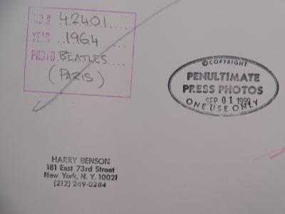 Harry Benson, photograph -  The Beatles 2