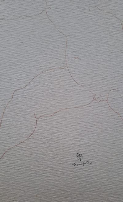 Léonard Foujita (d’après) - Le jeune guerrier au loup - Impression d’art, signée 2