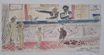 Léonard Foujita (d’après) - Les Cucarachas - Impression d’art, signée 2
