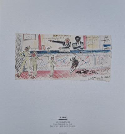 Léonard Foujita (d’après) - Les Cucarachas - Impression d’art, signée 2