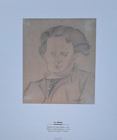 Léonard Foujita (d’après) - Portrait de Chana Orloff - Impression d’art, signée 2