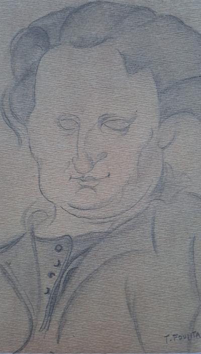 Léonard Foujita (d’après) - Portrait de Chana Orloff - Impression d’art, signée 2
