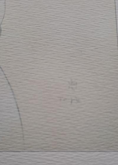 Léonard Foujita (d’après) - Portrait du champion de lutte Tochigiyama - Impression d’art, signée 2