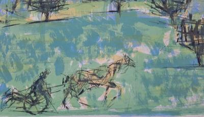 Jean Marzelle (d’après) - Travail des champs - Lithographie 2