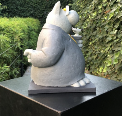 Philippe Geluck  - J’ai les boules - Sculpture en résine, signée et numérotée 2