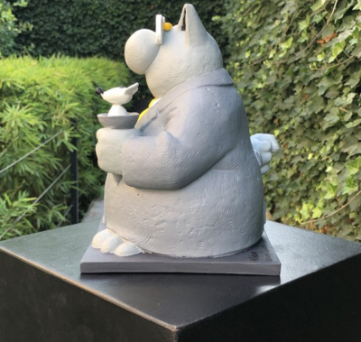 Philippe Geluck  - J’ai les boules - Sculpture en résine, signée et numérotée 2