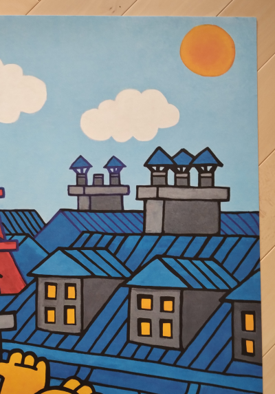 M Chat (1977) - Sur les toits - sérigraphie 2