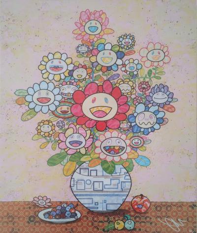 Takashi Murakami - Longing for Zao Wou-Ki’s Flower - Lithographie