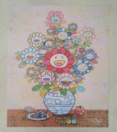 Takashi Murakami - Longing for Zao Wou-Ki’s Flower - Lithographie 2