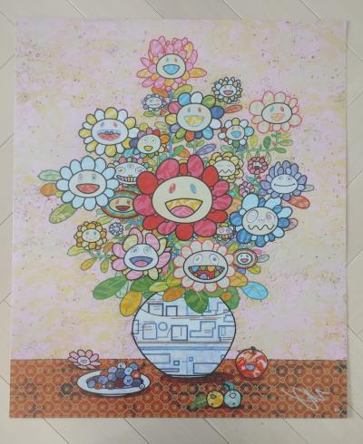 Takashi Murakami - Longing for Zao Wou-Ki’s Flower - Lithographie 2